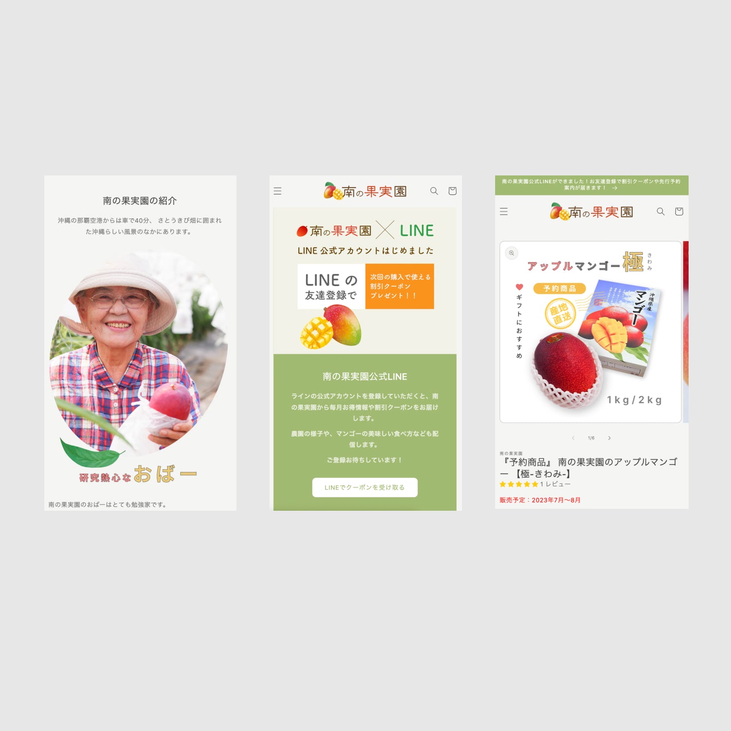 農家直送マンゴーのECサイト構築事例|Shopifyで直販と予約販売を実現