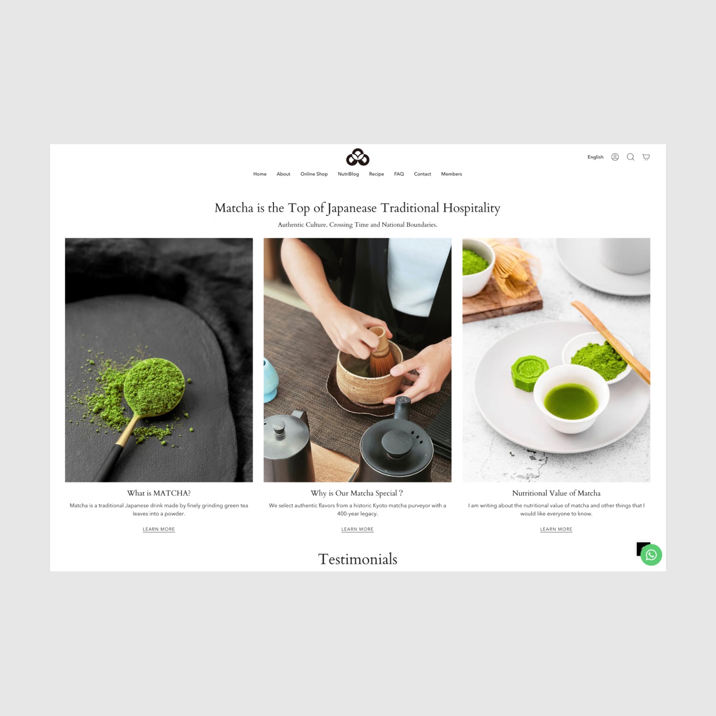 抹茶ブランドの越境ECサイトをShopifyでリニューアル | KyotoKismets株式会社様